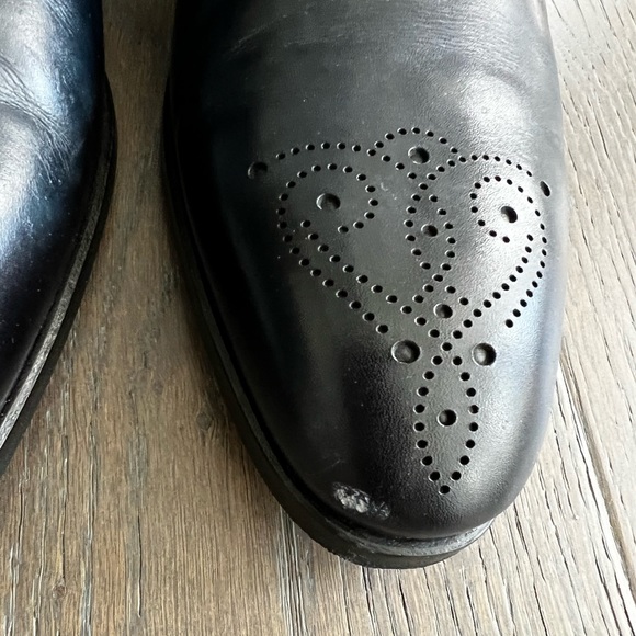 Massimo Emporio Navy Men’s Suede and Leather Oxfords - Picture 11 of 11